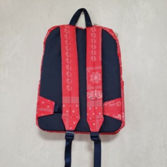 Levi's Unisex 16" Backpack laptop sleeve Printed Paisley Red/White NWT/NEW - Picture 9 of 9